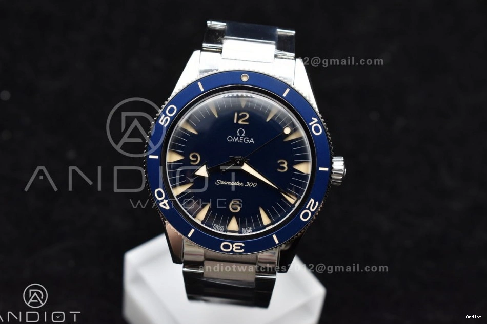 Edition SS Bracelet Dial 1:1 Best 300 Clone Seamaster On Super Blue A8912 Heritage VSF 0101